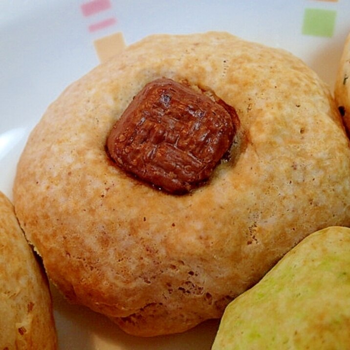 ＨＭで　ココアとチョコの堅焼きパン♬